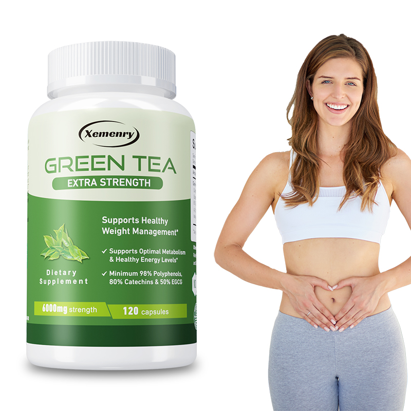 Green Tea Extract Fat - 녹차 캡슐 - 신진대사 촉진, 뱃살