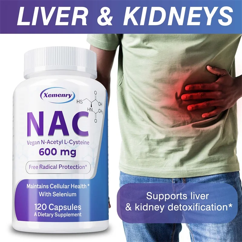 NAC 캡슐 600mg - 피부 건강 지원, 항산화제, - Nac N Acetyl Cysteine 리뷰 및 가격