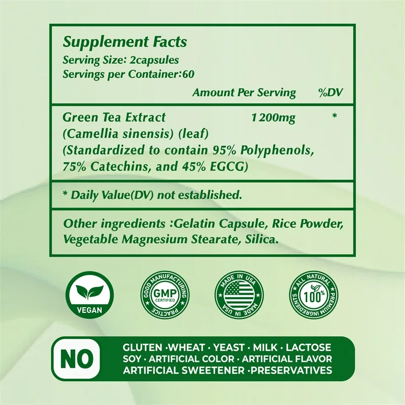 EGCG 녹차 추출물 - 신진대사를 촉진하고 건강한 지 - Green Tea Extract Fat 리뷰 및 가격