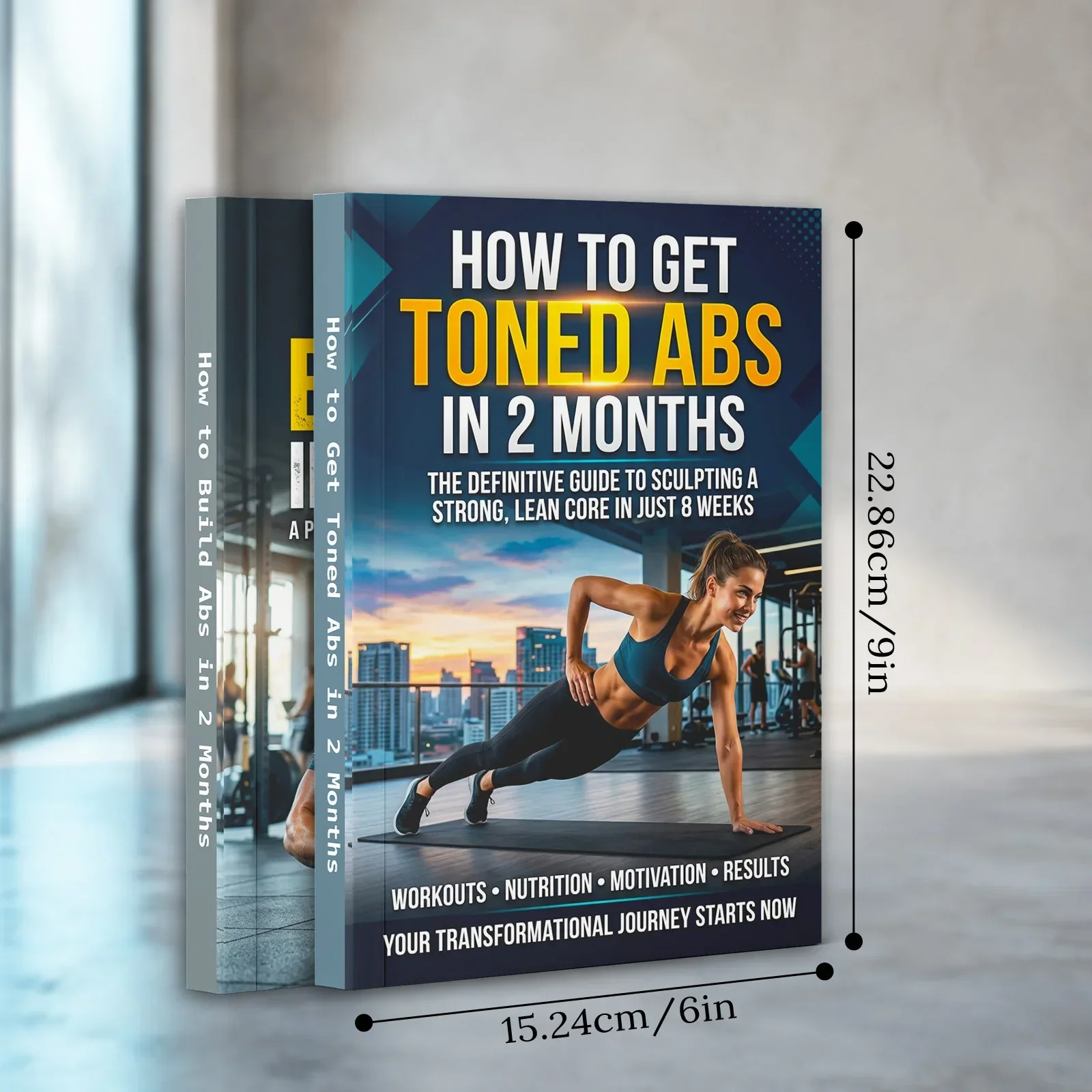 남성과 여성을 위한 2권의 복근 운동 가이드 세트, 탄 - Nutrition Fitness Plan 리뷰 및 가격